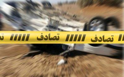 برخورد وحشتناک پراید با کارگران آسفالت‌کار در اتوبان زین‌الدین